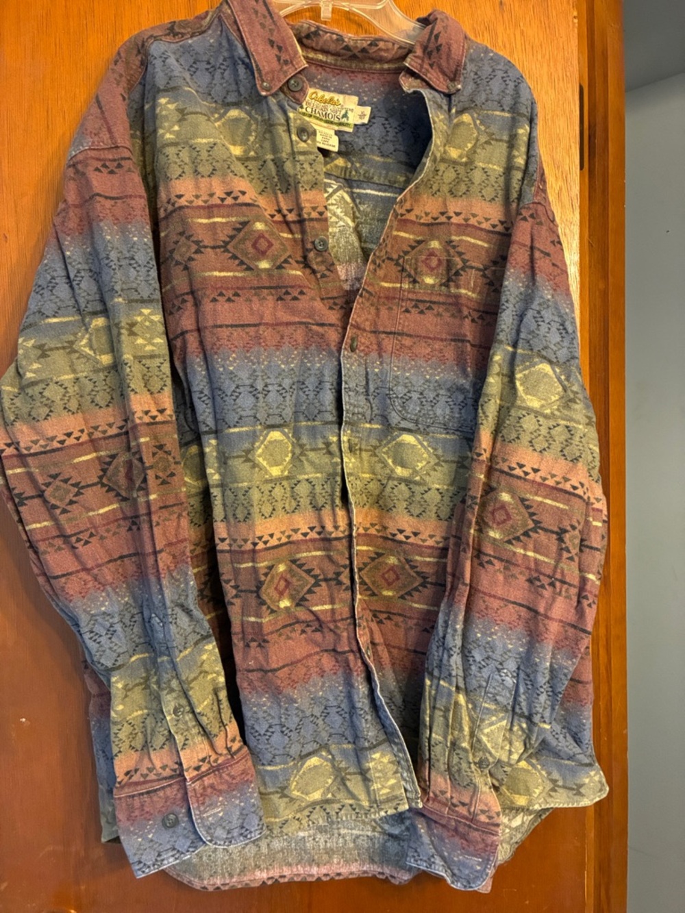 Vintage-Inspired Men's Patterned Button-Up Jacket - multi-colored